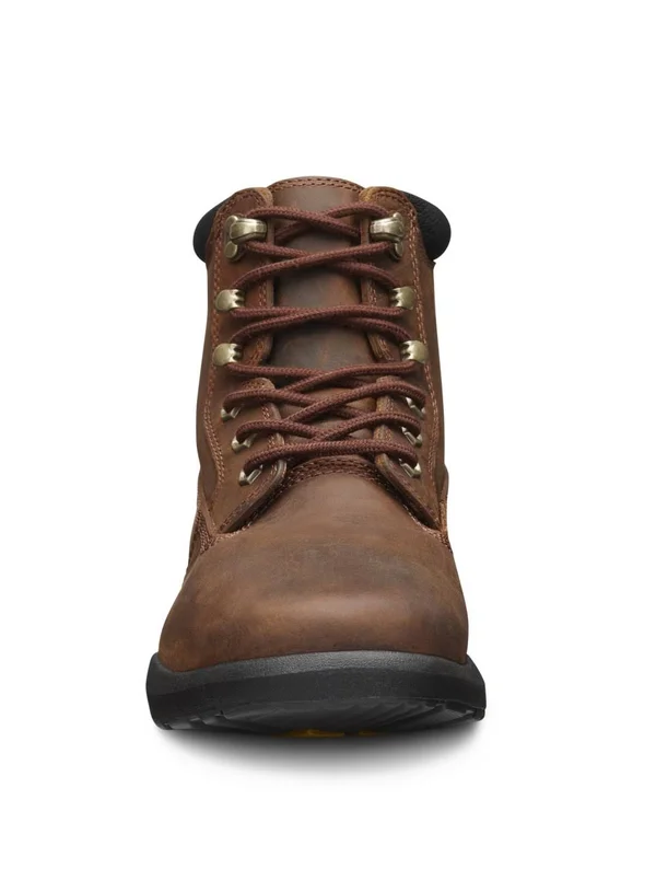 Dr. Comfort Boss Men's Work Boot: 11.5 Wide (e/2e) Chestnut Lace - Size: One size, Brown
