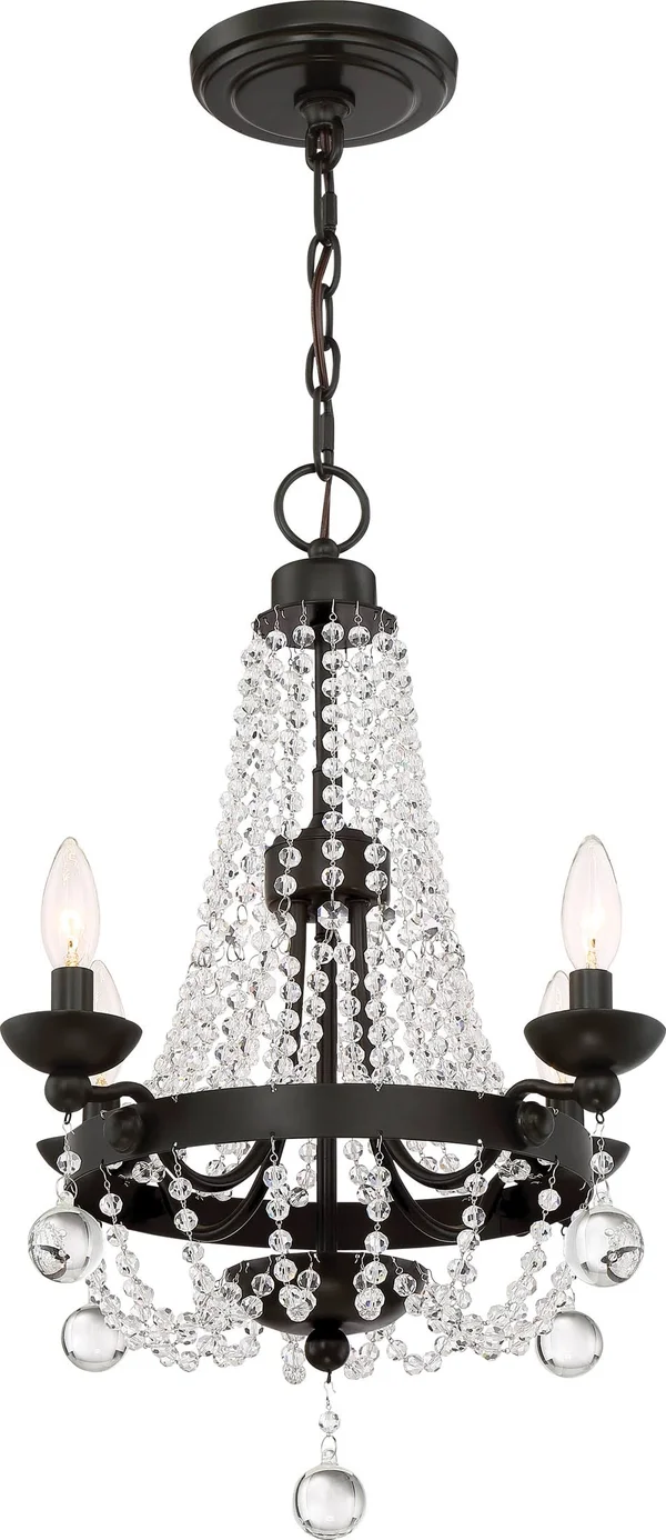Quoizel Livery 4 Light Chandelier - Western Bronze - LVY5004WT