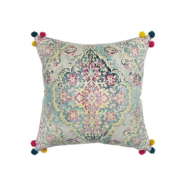 Rizzy Home Decorative Downfilled Throw Pillow Medallion 20x22x20x22 Pink