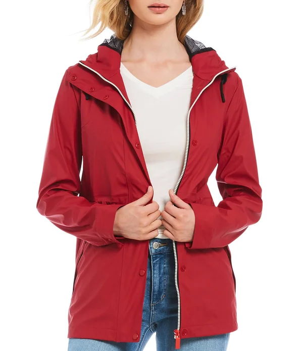 Hunter Original Lightweight Women's Waterproof Jacket - Military Red