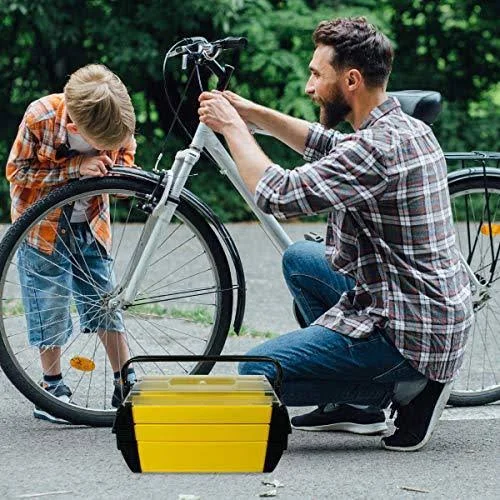 Deluxe Steel and Plastic Tool Box Stalwart