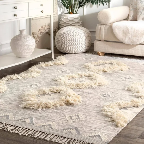 nuLOOM Savannah Tribal Light Gray 2 ft. 8 in. x 10 ft. Runner Rug