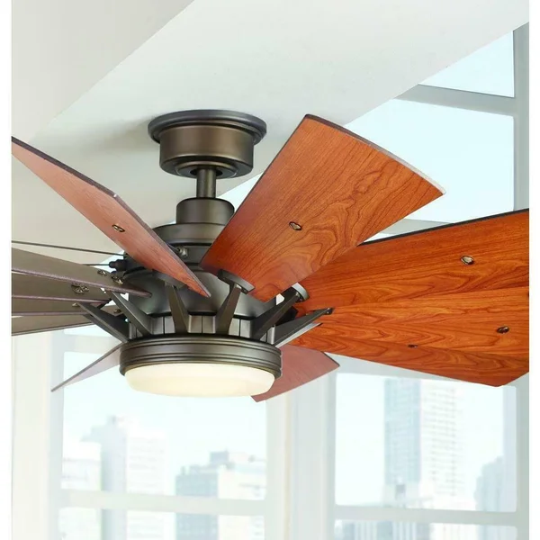 Home Decorators Trudeau 60 in. LED Indoor Espresso Bronze Ceiling Fan