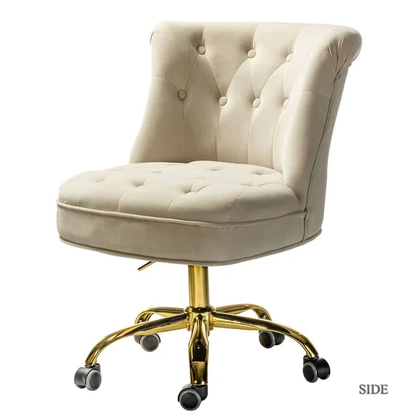 Byrsa Task Chair with Tufted Back for Office - Orange