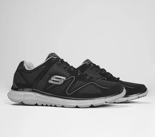 Skechers Satisfaction - Flash Point Black/Gray 10.5