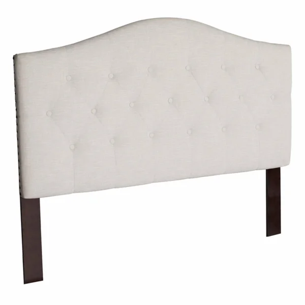 Atlantic Furniture Naples Upholstered Headboard Queen in Pebble Beach
