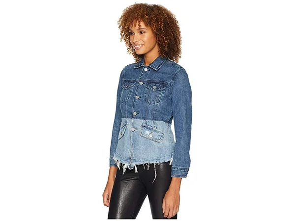 Lucky Brand - Waisted Trucker Denim Jacket, Blue - XL