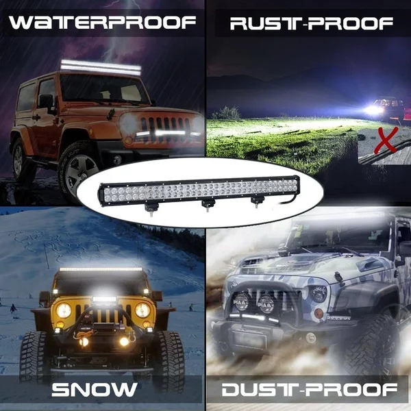 Nilight 31x22 198W LED Light Bar Flood Spot Combo Off Road Work Light Driving Fog Lights for SUV Boat 4x4 Jeep Lamp - 2 Years Warr