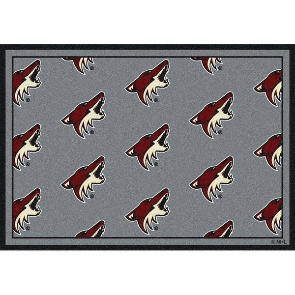 Milliken Arizona Coyotes NHL Team Repeat Area Rug, 7&8x22 by 10&9x22