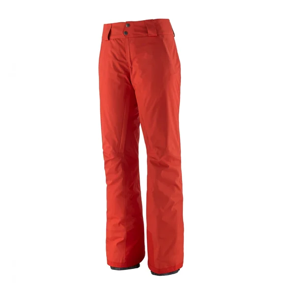 Patagonia Insulated Snowbelle Pants-Regular RED - Women Full-length Trousers (Size L - Color Catalan Coral)