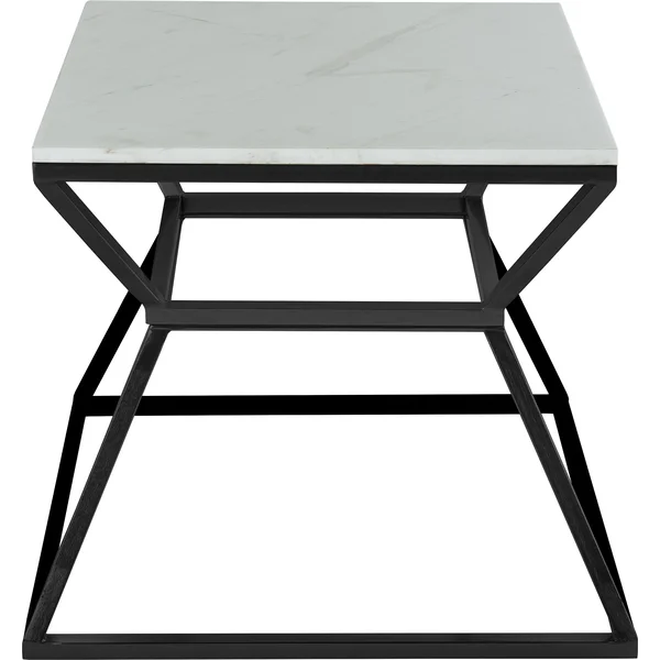 Silver Orchid Boardman Marble Side Table - Tall