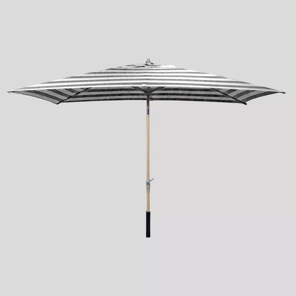 Threshold Rectangular Cabana Stripe Patio Umbrella - Navy