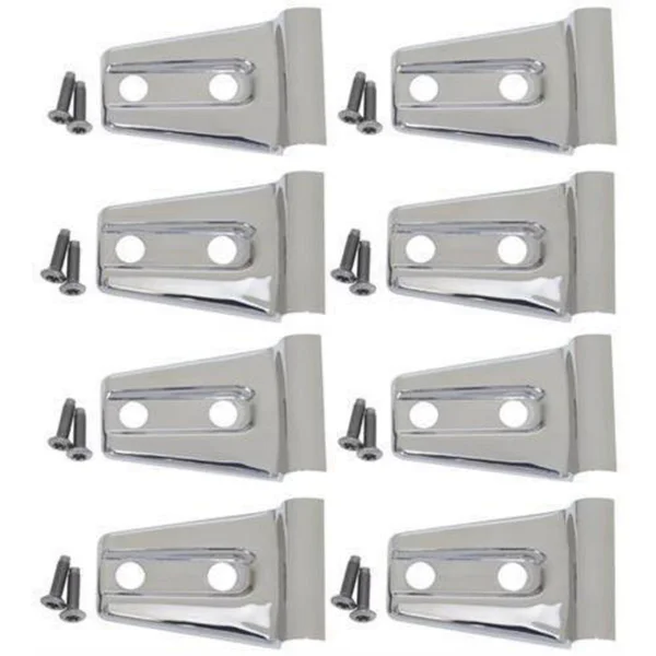 2010 Jeep Wrangler (JK) Kentrol Door Hinge Overlays (Stainless Steel) - 30021