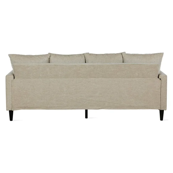 Clifton Reversible Sectional with Pillows Beige - Dorel Living