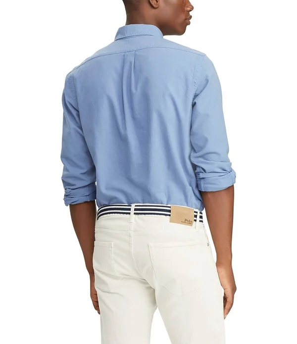 Polo Ralph Lauren Big & Tall Big Tall Long Sleeve Garment Dyed Oxford Men's Clothing Heritage Royal : 2XT