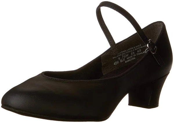 Capezio Suede Sole Jr. Footlight Character Shoe, Women's, Size: 10, Black