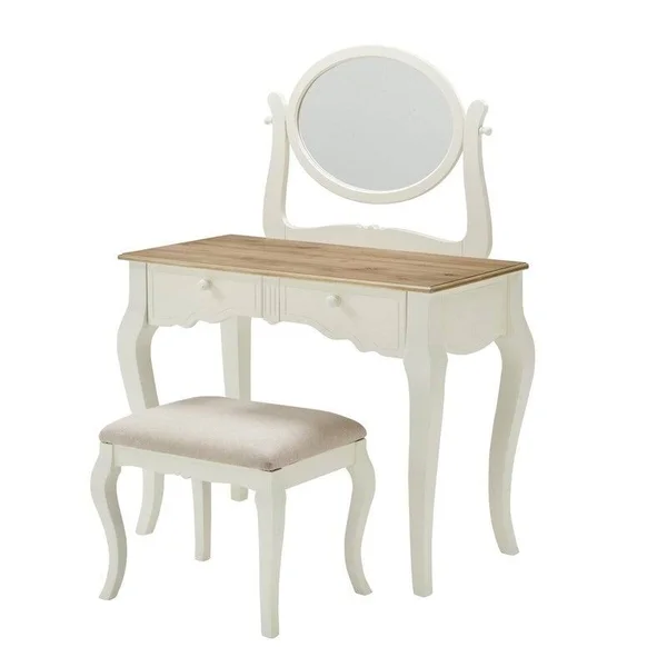 Linon Home D閏or Amberly Two Tone Vanity Set - White