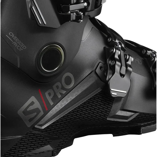 Salomon S Pro 120 Ski Boots 31.5 Black Beluga Red