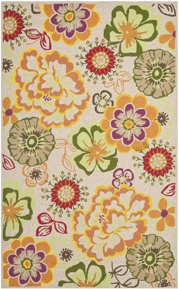Safavieh Four Seasons FRS467C 2&4x22 x 4&0x22 Ivory, Green Area Rug