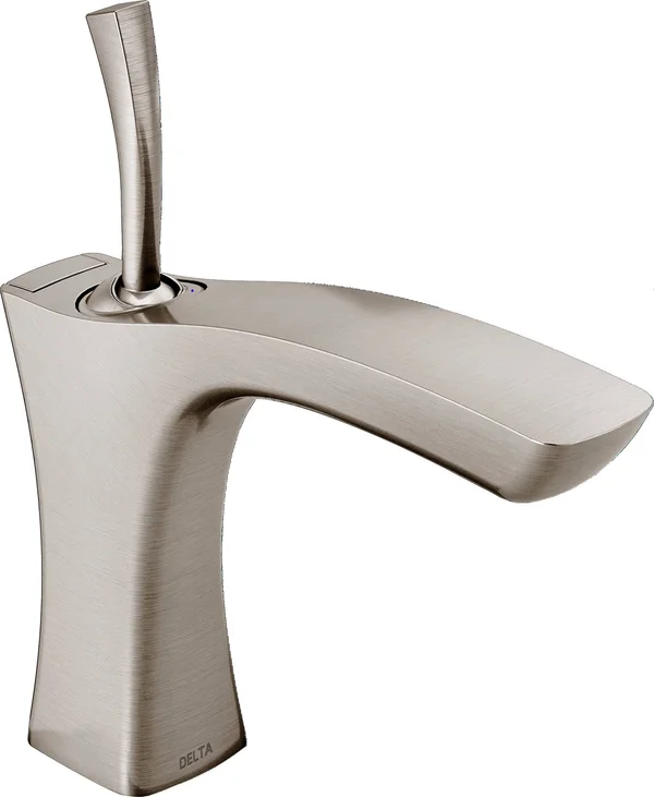 Delta Faucet Tesla Single Handle Bathroom Faucet Metal Pop-Up, Stainless