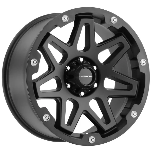Vision 416 Se7en 18x9 8x170 -12mm Satin Black Wheel Rim