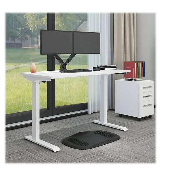FlexiSpot Vici 48x22W Quick-Install Height-Adjustable Desk - White