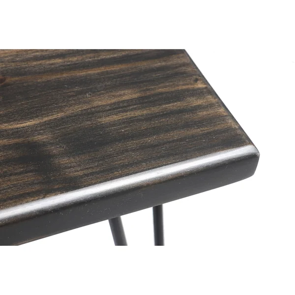 Carson Carrington Julo Wood Bench - Weathered Gray - 46 x 17.5 x 16