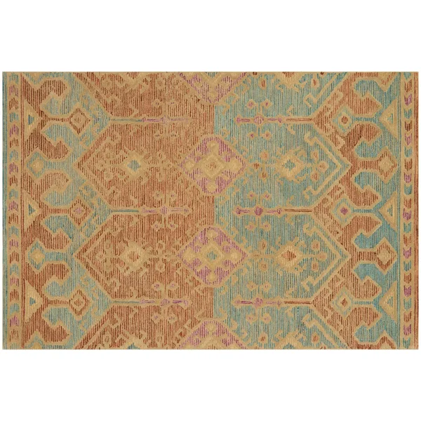 Loloi Gemology GQ-02 7&9x22 x 9&9x22 Spice, Teal Rug