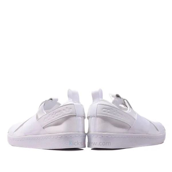 Adidas Superstar Slip On W White Sneakers/Shoes S81338 (Size: US 8)