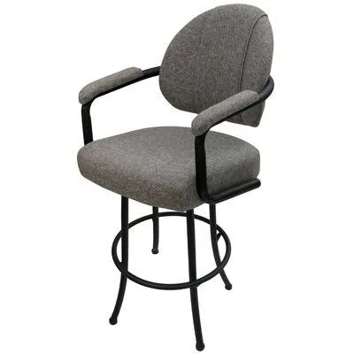 Swivel Counter - Bar & Extra Tall Stool Red Barrel Studio Seat Height: Counter Stool (26” Seat Height), Finish: Black