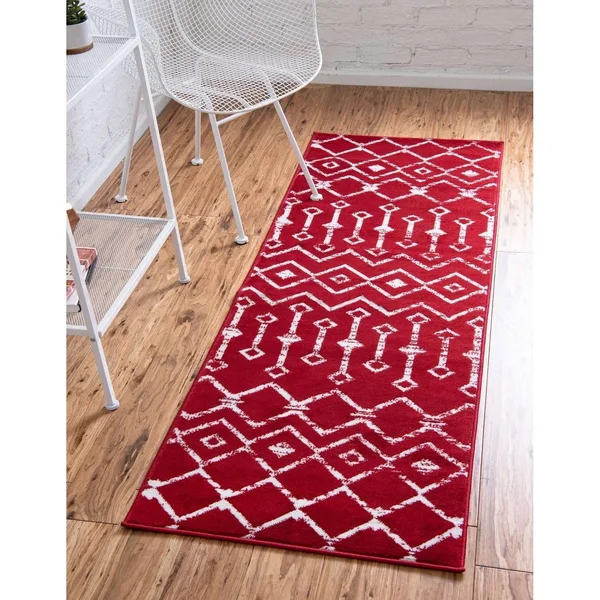 Unique Loom Moroccan Trellis Yellow 8 ft. x 11 ft. Area Rug