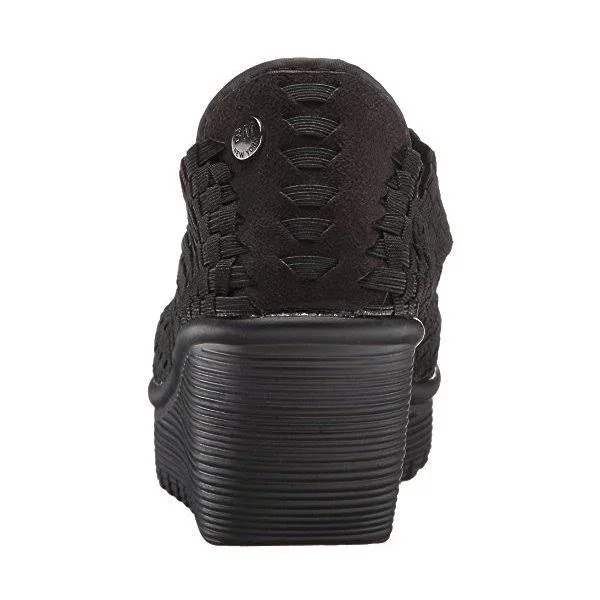 Bernie Mev Women's Halle Wedge Pump - Black, 38 EU/7.5-8 M US