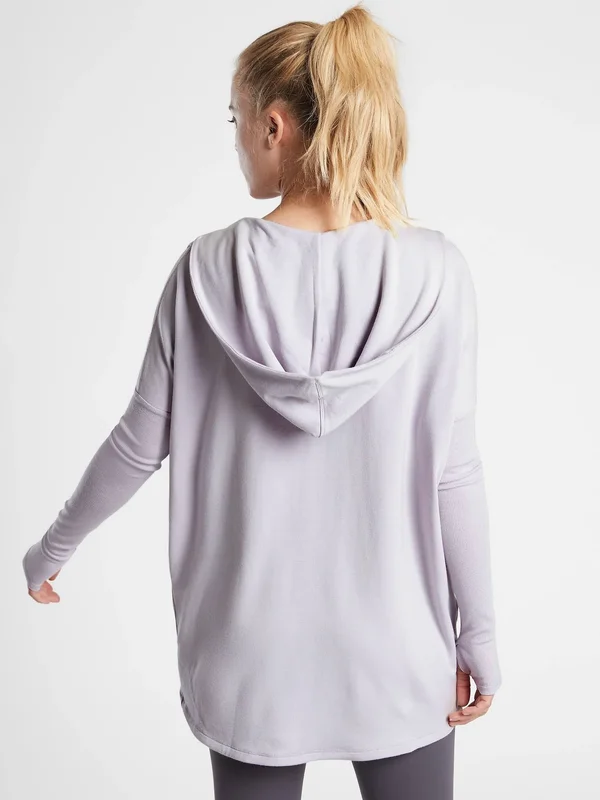 Athleta Women's Purana Wrap Sweatshirt Twilight Lilac Plus Size 1x
