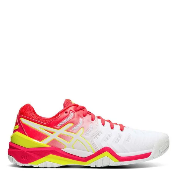 Asics Gel Resolution Sneaker Ladies - Size 8, White/Pink
