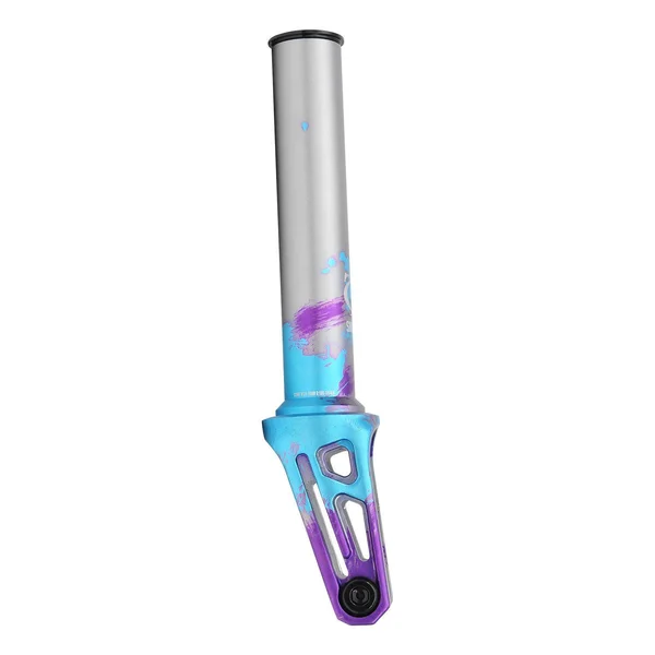 Triad Oath Shadow SCS HIC Scooter Forks Blue Purple Titanium