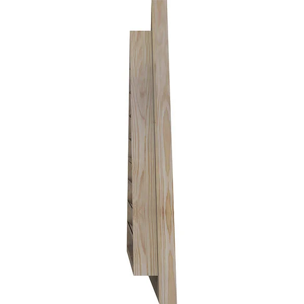Ekena Millwork GVWTR60X2200SFPPI 60x22W x 22 1/2x22H Triangle Gable Vent (75x22W x 28 1/8x22H Frame Size) 9/12 Pitch: Primed, Fu