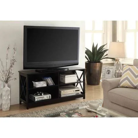 Copper Grove Cranesbill X-Base TV Stand (White) - 47.25 x 15.75 x 23.5