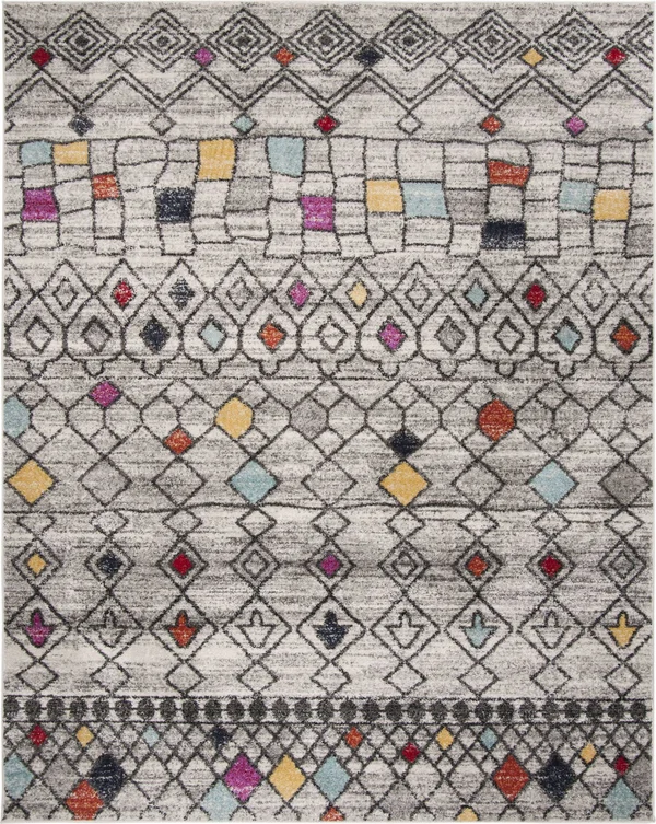 Safavieh 4& x 6& Adirondack ADR204F Light Grey - Fuchsia Rug