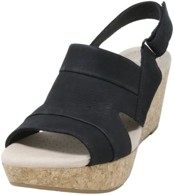Clarks Annadel Ivory (Black Nubuck) Women's Shoes