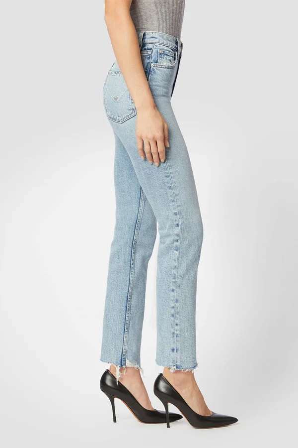 Hudson Jeans, Remi High-Rise Straight Crop Coated Jean