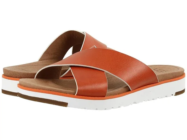 Women's Ugg Kari Slide - Size: 10 M, Fire Opal Leather