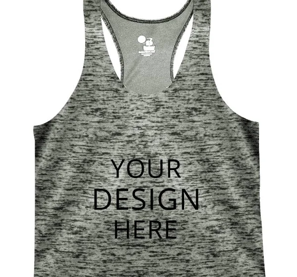 Badger Women's Tonal Blend Racerback Tank 4161-2XL-GPH