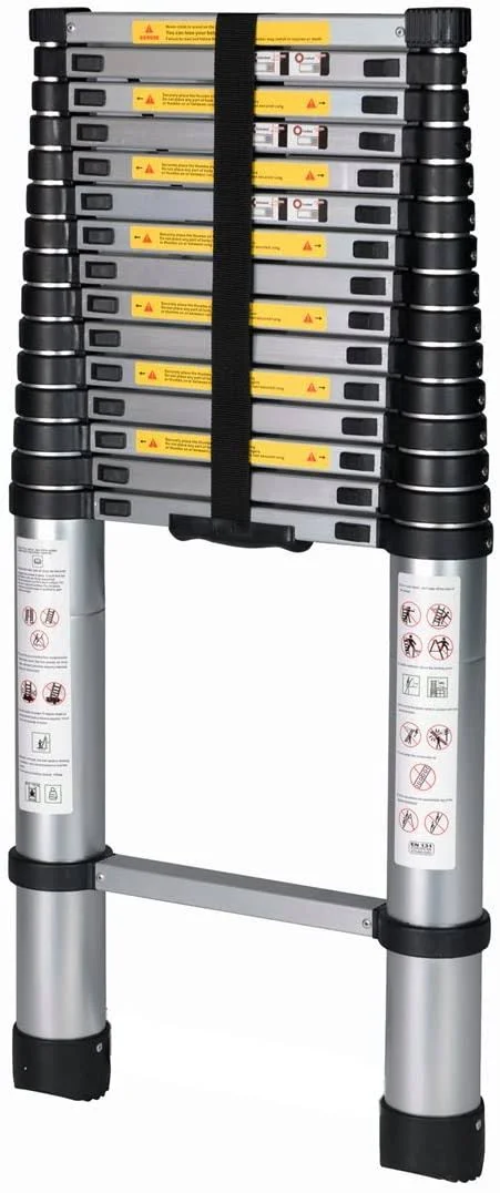 Good Life USA En131 Extendable 6061 Aluminum Alloy Professional Use Telescoping Ladder 15.5& F