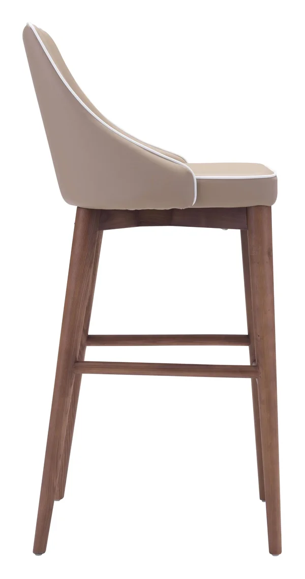 Zuo Modern Moor Dark Gray Bar Chair