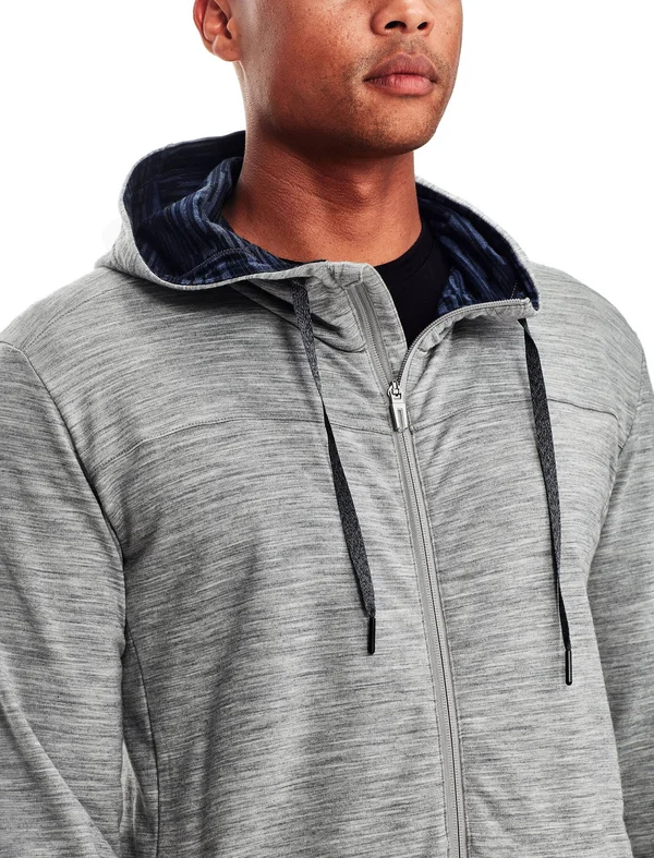 Icebreaker Shifter LS Zip Hood Men Metro Heather-Fathom Heather S Men