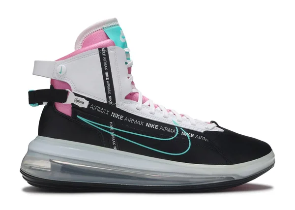 Nike Mens Air Max 720 Satrn - Shoes Black/Hyper Jade/White/Bright Crimson Size 12.5