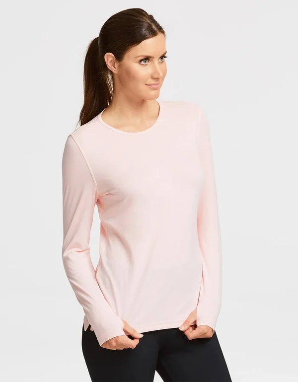 Long Sleeve T-Shirt UPF 50+ Sensitive Collection, Womens Sun Safe Top Oatmeal