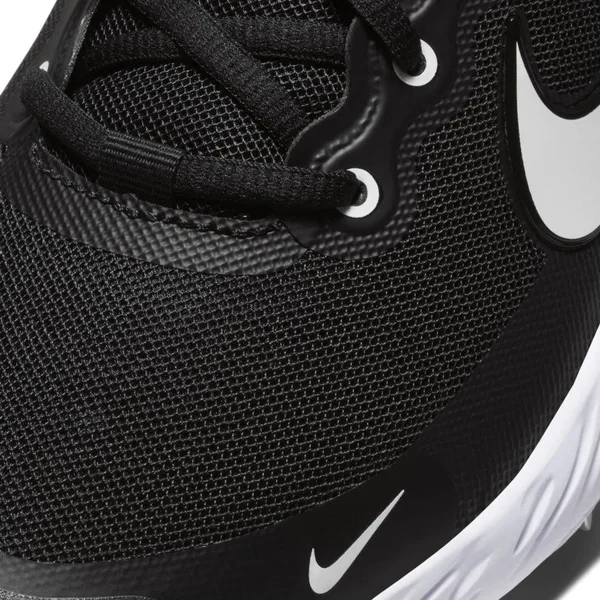 Nike Men's Alpha Huarache Elite 3 Low Metal Baseball Cleats, Black