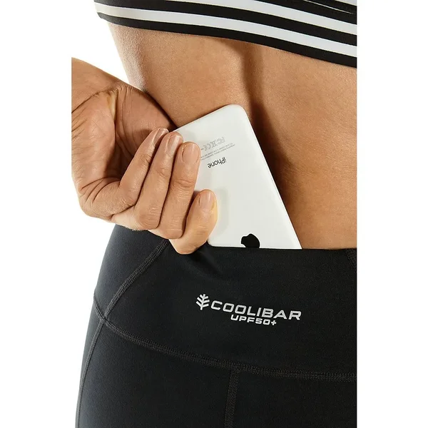 Coolibar UPF 50+ Women's High-Rise Asana Yoga Capris - Sun Protective