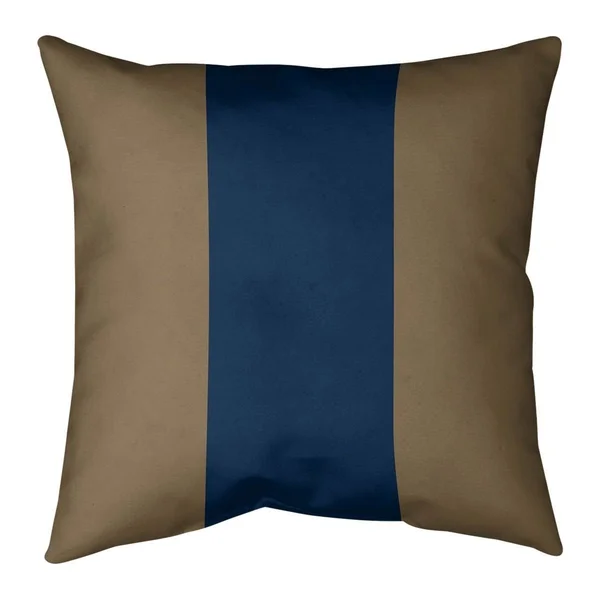 Los Angeles La Horns Football Stripes Pillow (w/Rmv Insert)-Spun Poly - 26 x 26 - Square - Zipper Closure - Large - Cotton - Rem